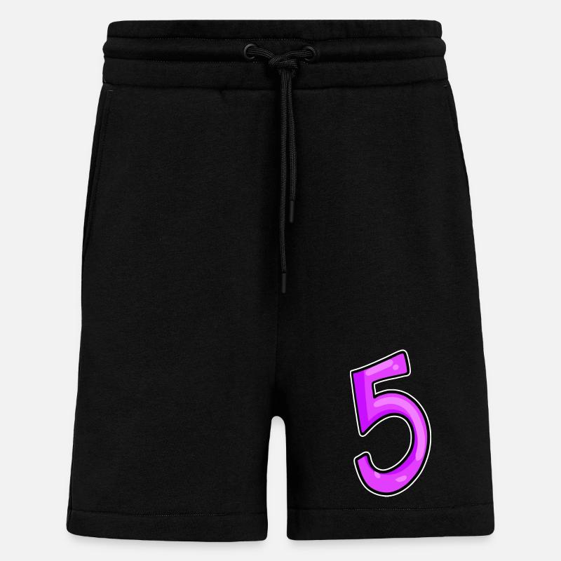 5 - Short bio décontracté fabriqué en UE - SOLID BLACK