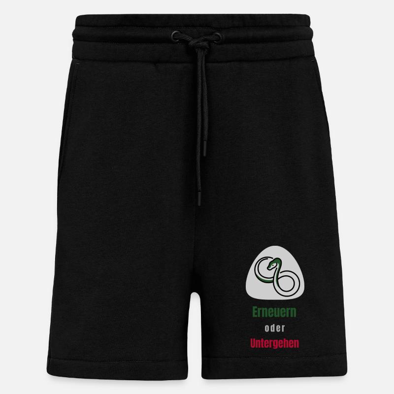 Erneuern oder Untergehen - Shorts - made by SPREAD - SOLID BLACK
