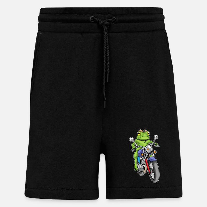 Frosch Motorrad - Shorts - made by SPREAD - SOLID BLACK