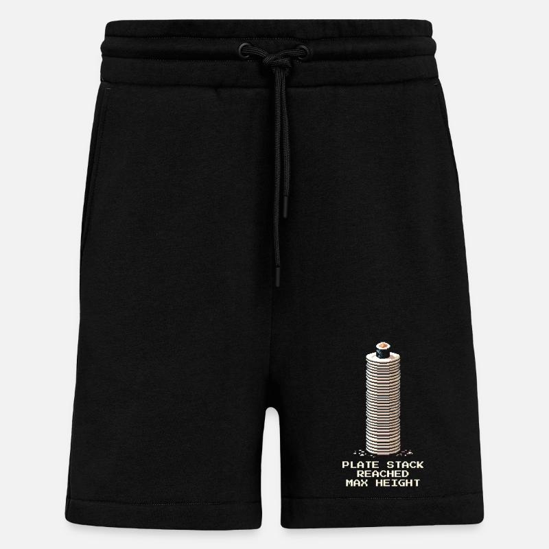 Tellerstapel Maximum | Running Sushi - Shorts - made by SPREAD - SOLID BLACK