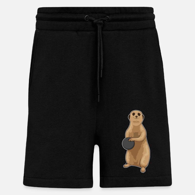 Erdmännchen Bowling Bowlingkugel - Shorts - made by SPREAD - SOLID BLACK