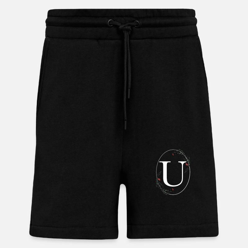 Buchstabe U - Shorts - made by SPREAD - SOLID BLACK