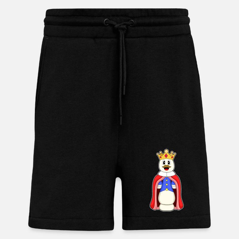 Schachfigur König Schach - Shorts - made by SPREAD - SOLID BLACK