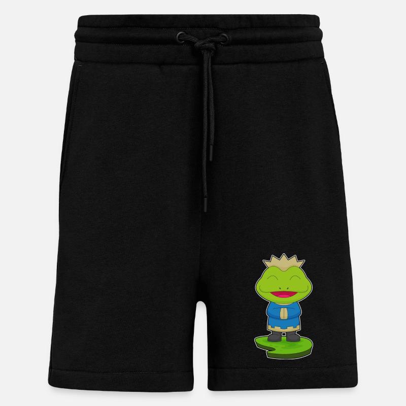 Frog Crown - Shorts - made by SPREAD - SOLID BLACK
