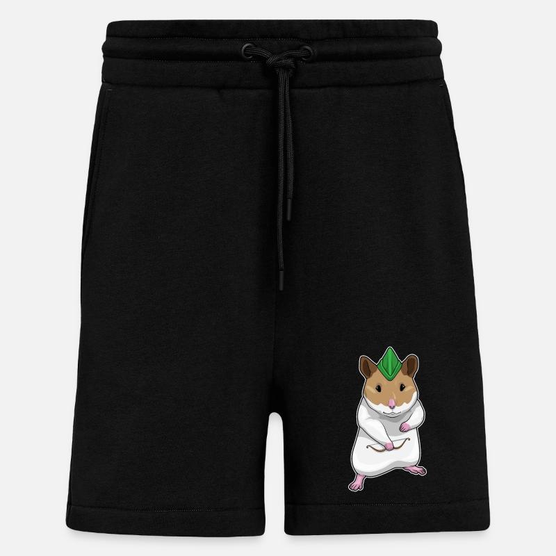 Hamster Bogenschütze Bogen - Shorts - made by SPREAD - SOLID BLACK