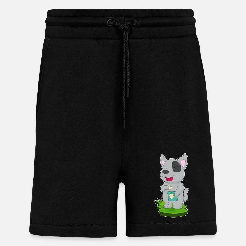Hund Kartoffelchips - Shorts - made by SPREAD - SOLID BLACK