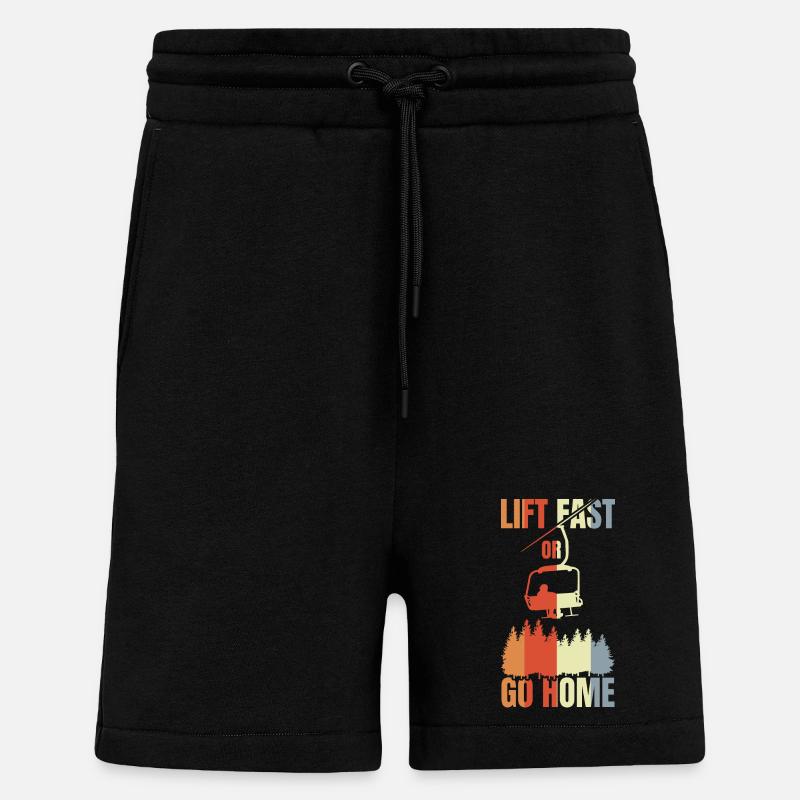 Blague de snowboard - Short bio décontracté fabriqué en UE - SOLID BLACK