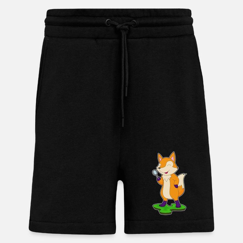 Loupe Fox - Short bio décontracté fabriqué en UE - SOLID BLACK