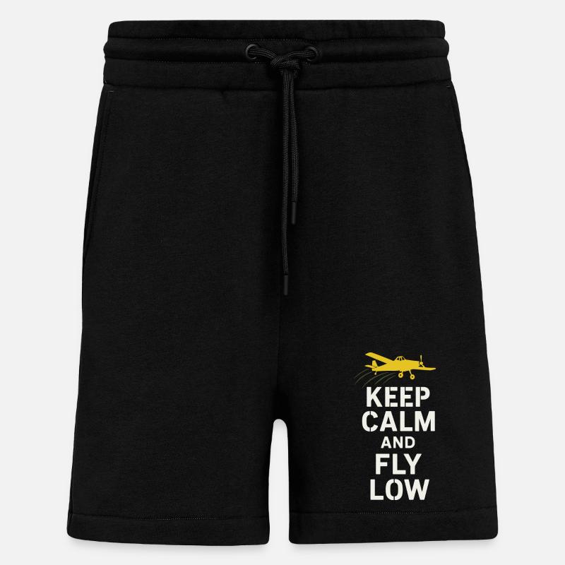 Ländliche Luftfahrt Landwirtschaft Pilotgeschenk - Shorts - made by SPREAD - SOLID BLACK