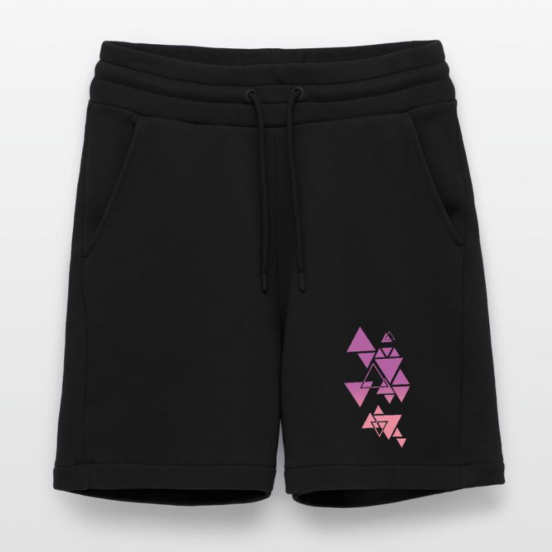 Gradient Triangle Pattern Pink Shorts - made by SPREAD