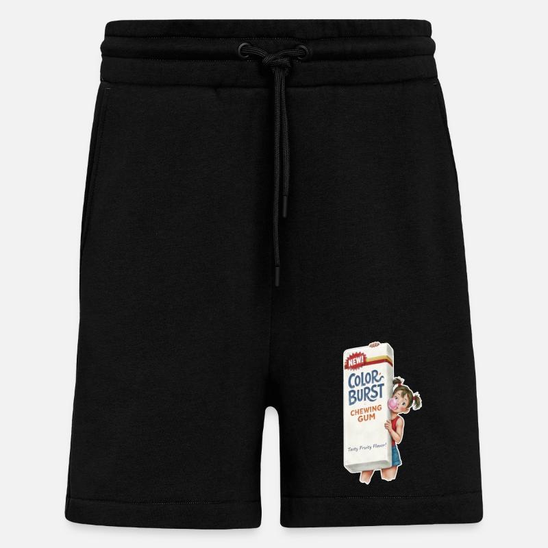  Retro Kaugummi - Shorts - made by SPREAD - SOLID BLACK