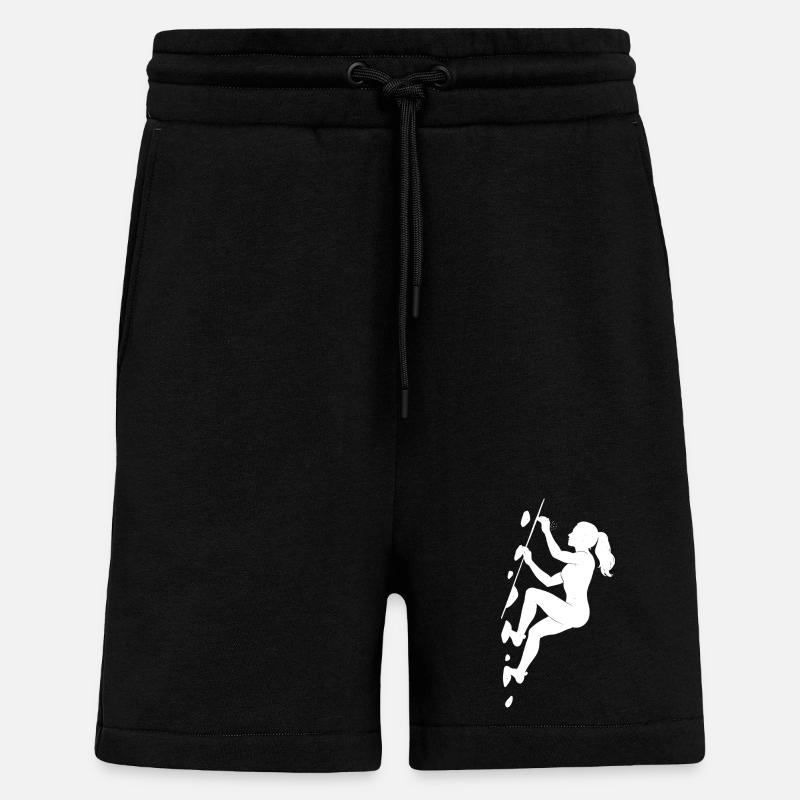 Boulder Silhouette – Aesthetics & Chalk Focus - Shorts - made by SPREAD - SOLID BLACK