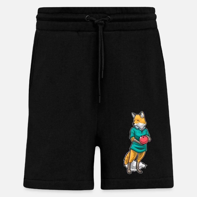 Fuchs Bowling Bowlingkugel - Shorts - made by SPREAD - SOLID BLACK