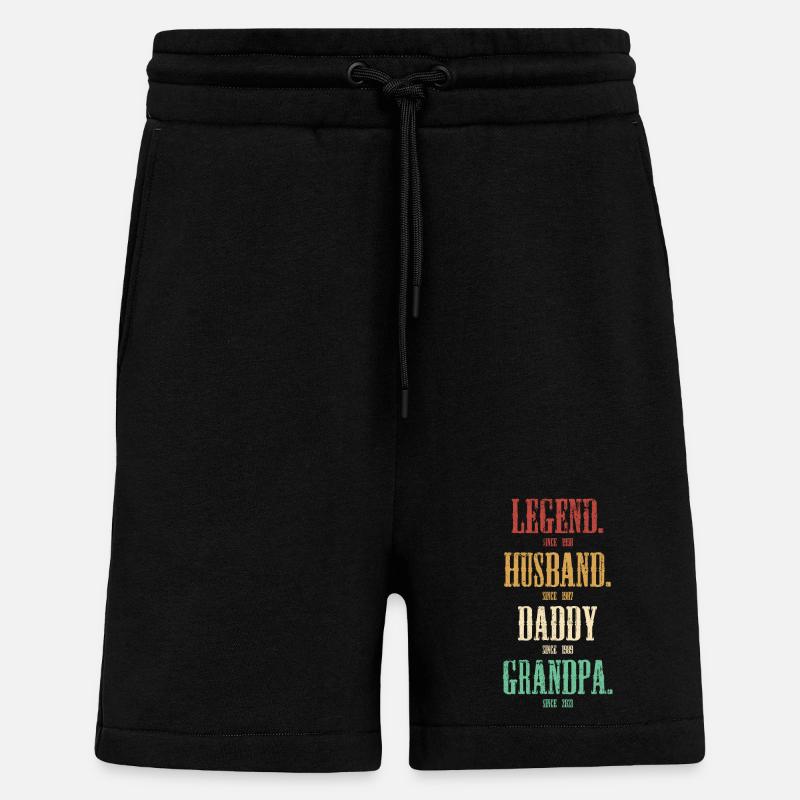 Legendenrollen: Ehemann Papa Opa - Shorts - made by SPREAD - SOLID BLACK