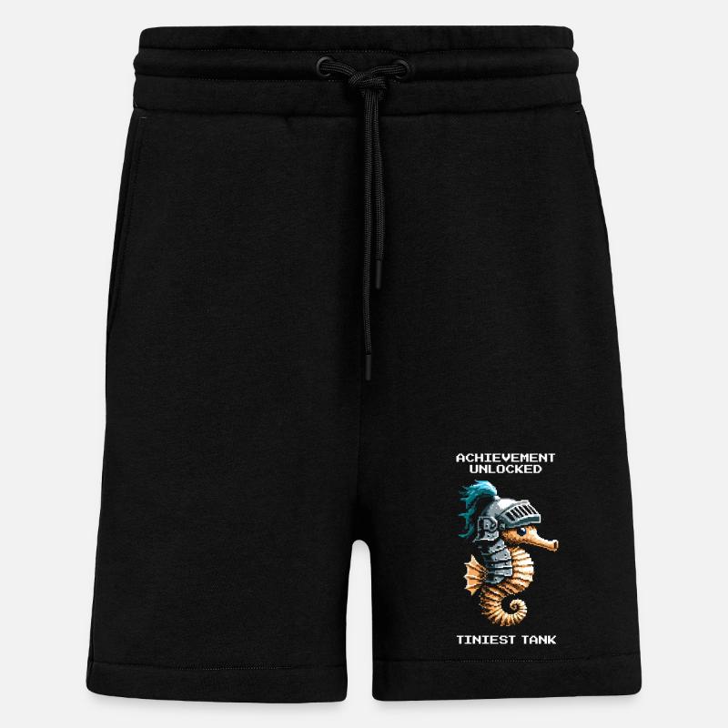 Achievement: kleinster Tank | Seepferdchen - Shorts - made by SPREAD - SOLID BLACK