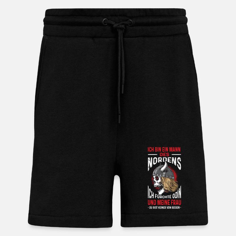 Ich Bin Ein Mann Des Nordens Wikinger - Shorts - made by SPREAD - SOLID BLACK