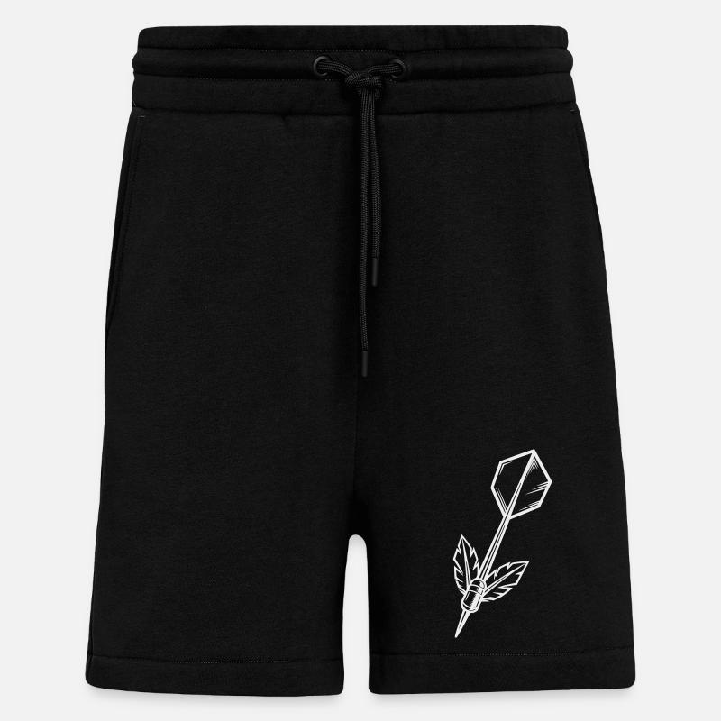 Dartpfeil mit Flügeln - Shorts - made by SPREAD - SOLID BLACK