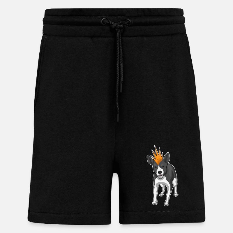 Mauvais chien - Short bio décontracté fabriqué en UE - SOLID BLACK