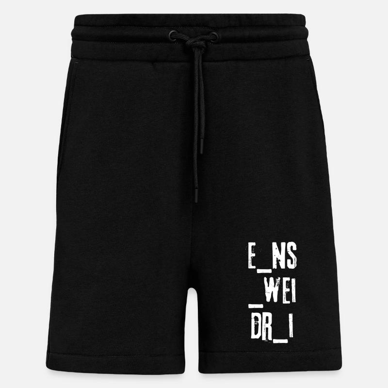 ONE, TWO, THREE - Shorts - made by SPREAD - SOLID BLACK