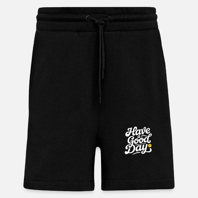 Have A Good Day - Shorts - made by SPREAD - SOLID BLACK