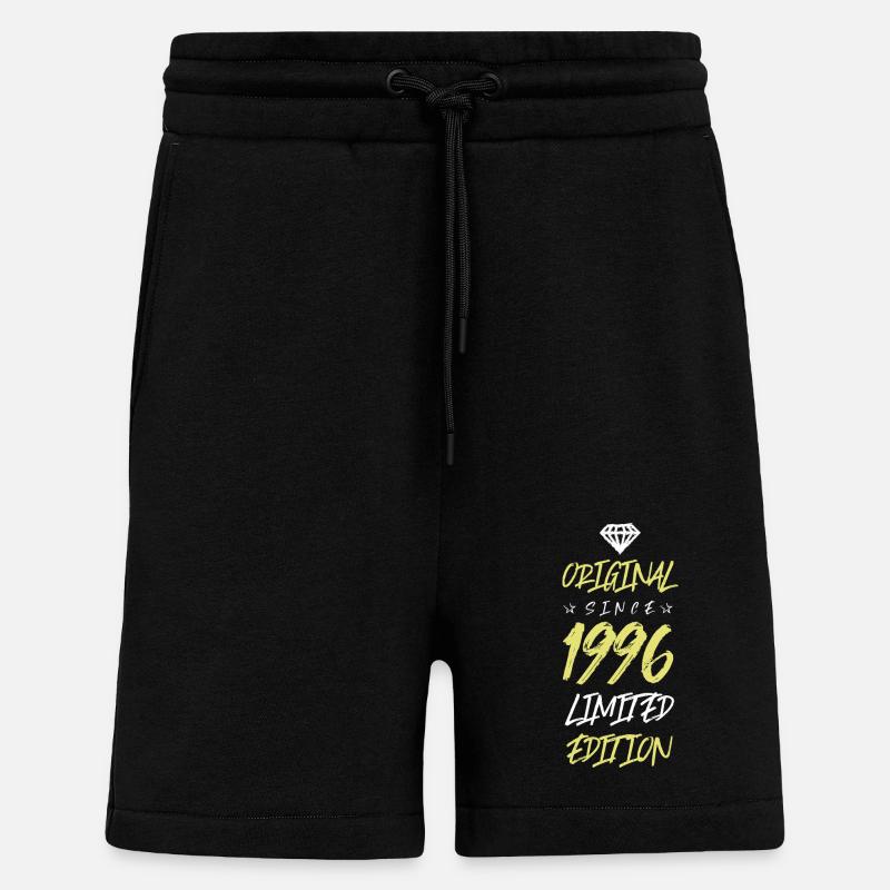1996 Édition limitée - Short bio décontracté fabriqué en UE - SOLID BLACK