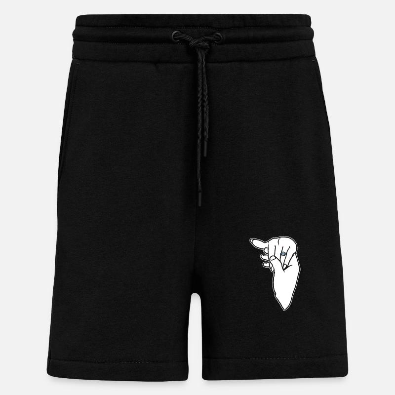 Engagement Wedding Ring Hand - Shorts - made by SPREAD - SOLID BLACK