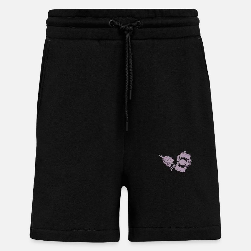 Bier Dosenbier Dosenstechen - Shorts - made by SPREAD - SOLID BLACK