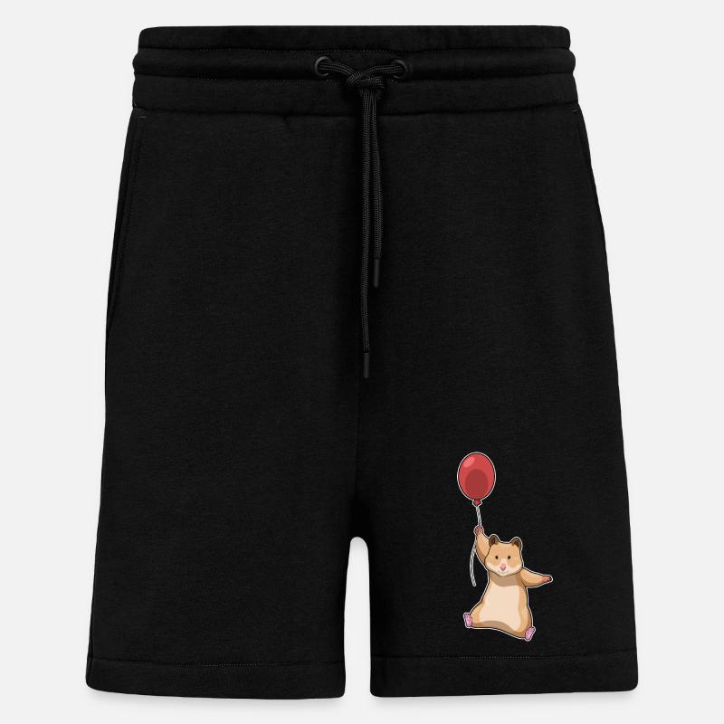 Ballon Hamster - Short bio décontracté fabriqué en UE - SOLID BLACK