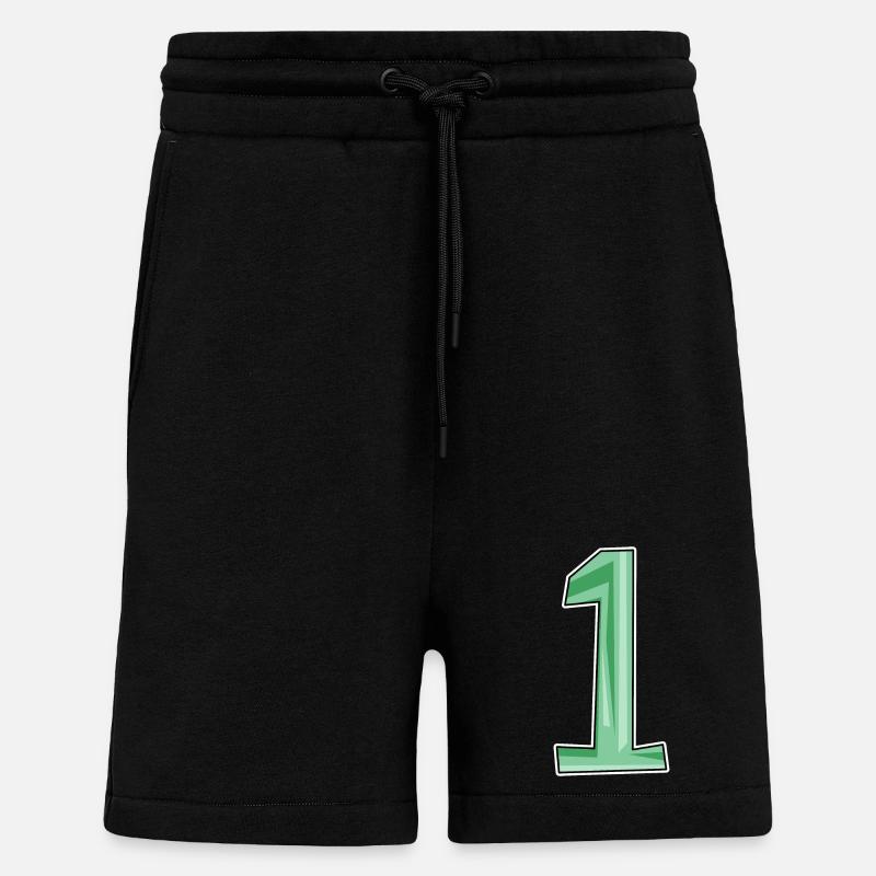 1 vert - Short bio décontracté fabriqué en UE - SOLID BLACK
