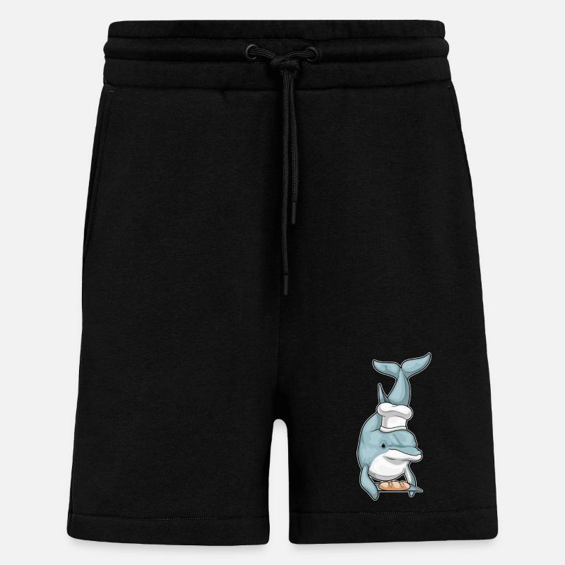 Delfin Bäcker Brot - Shorts - made by SPREAD - SOLID BLACK