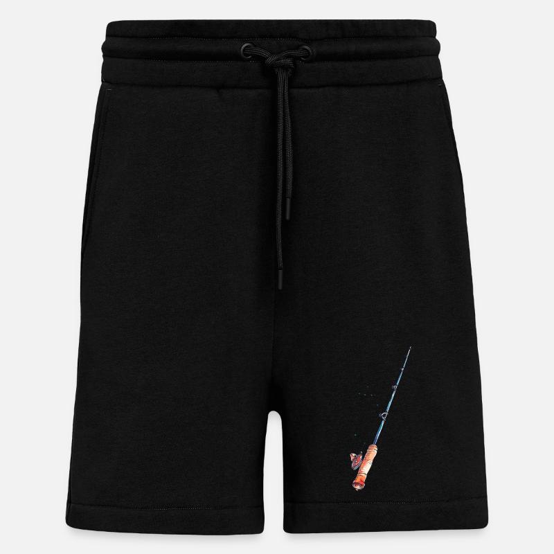 Ange graphique - Short bio décontracté fabriqué en UE - SOLID BLACK