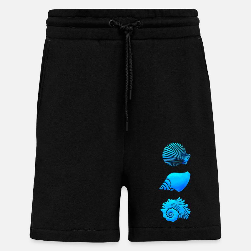 Seashells - Shorts - made by SPREAD - SOLID BLACK