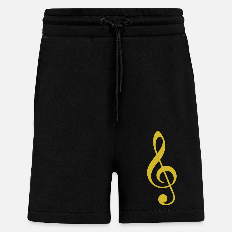 Conception unique de t-shirt clef - Short bio décontracté fabriqué en UE - SOLID BLACK