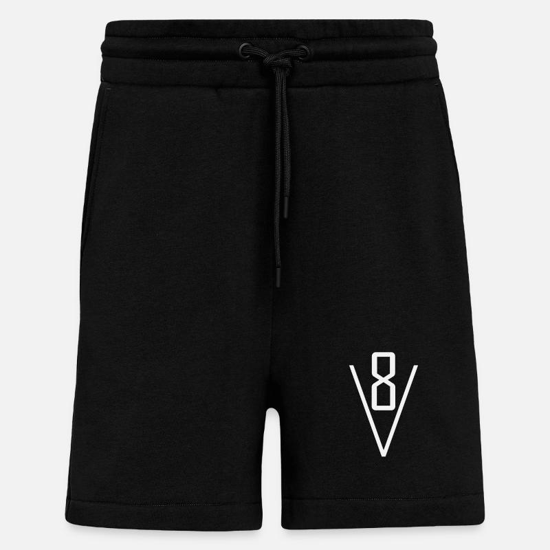 V8 engine - Shorts - made by SPREAD - SOLID BLACK