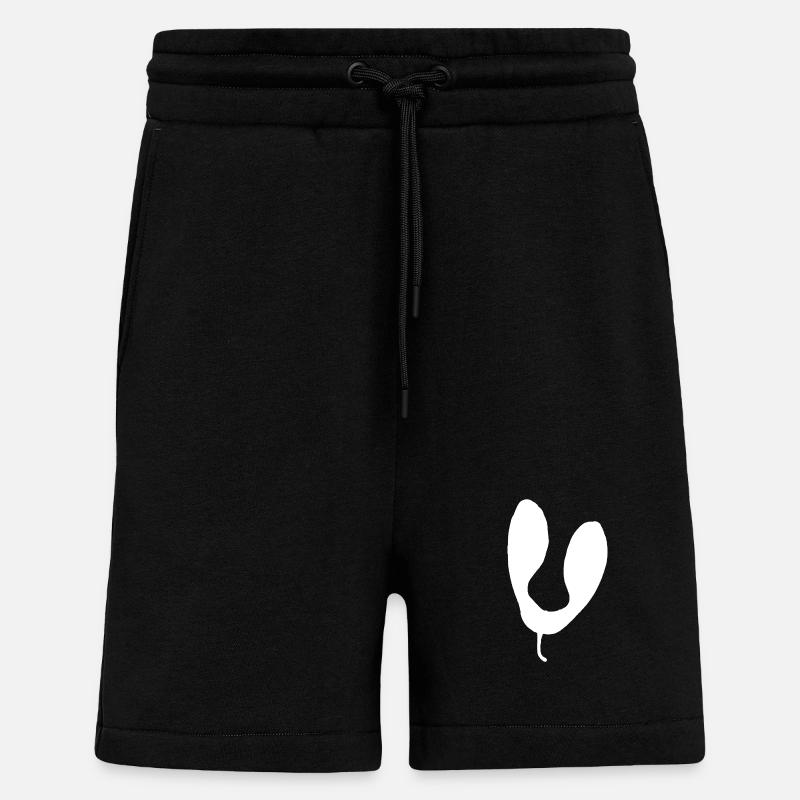 U-Form Abstrakte Silhouette - Shorts - made by SPREAD - SOLID BLACK