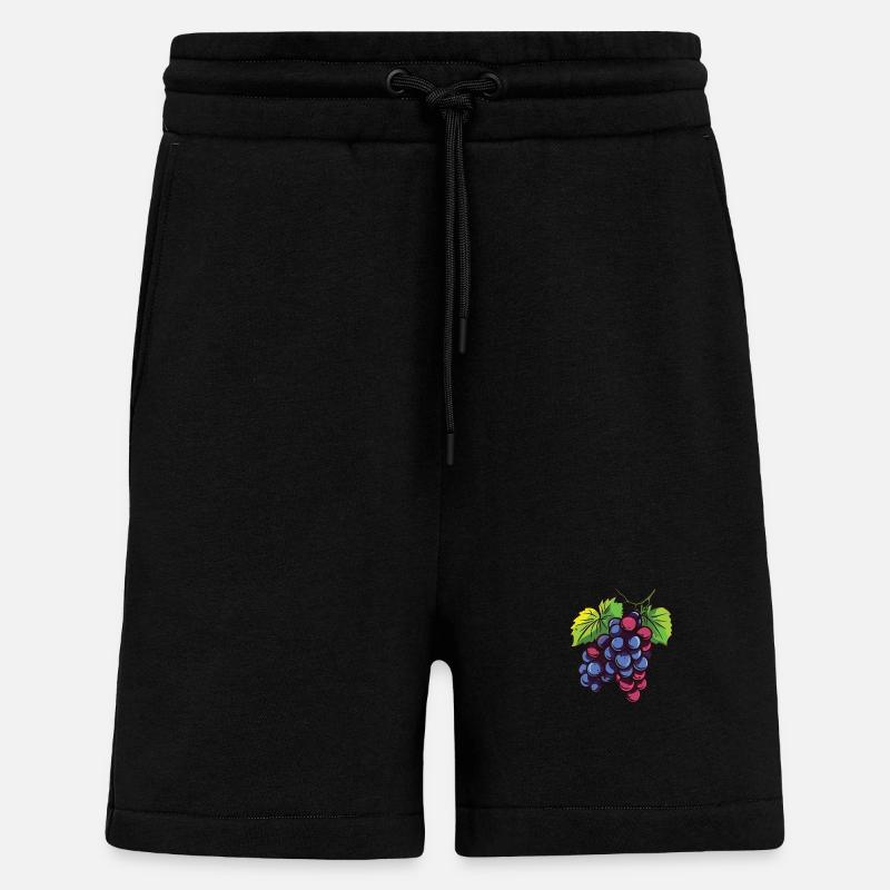 Weintrauben - Shorts - made by SPREAD - SOLID BLACK