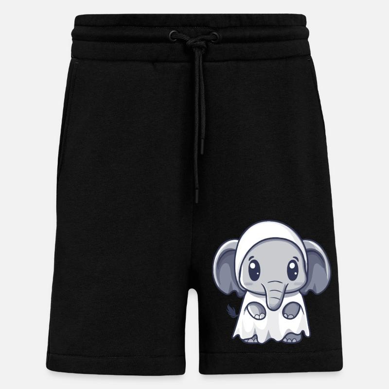 Mammut Halloween Comic Geist - Shorts - made by SPREAD - SOLID BLACK
