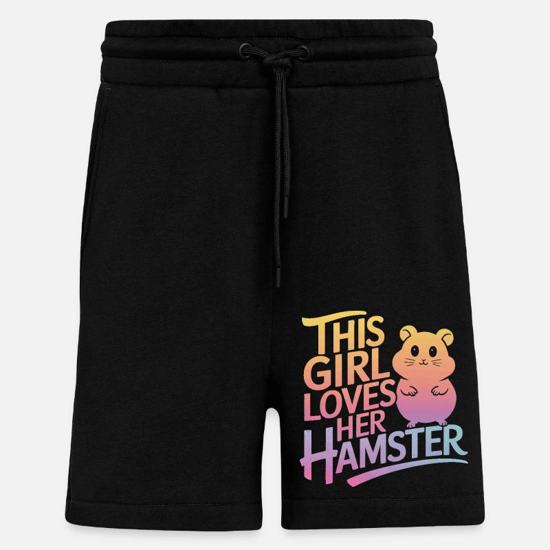 Hamster - Short bio décontracté fabriqué en UE - SOLID BLACK