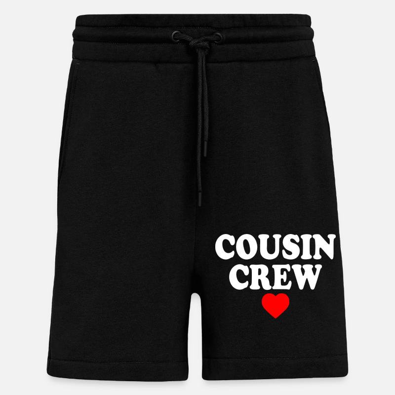 Cousin crew - Shorts - made by SPREAD - SOLID BLACK