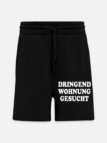 Dringend wohnung gesucht - Shorts - made by SPREAD - SOLID BLACK