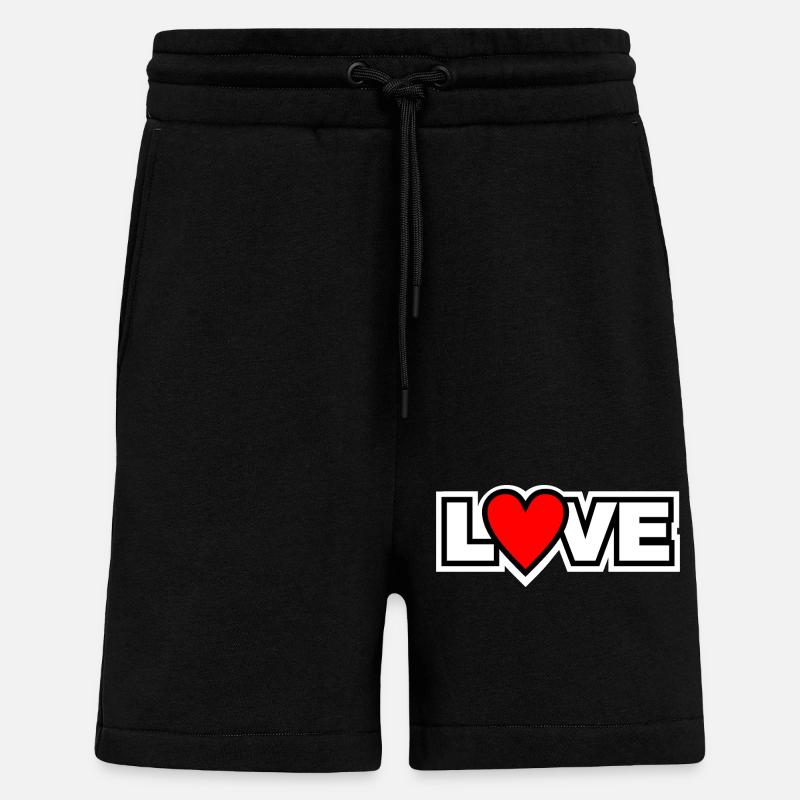 Amour - Short bio décontracté fabriqué en UE - SOLID BLACK