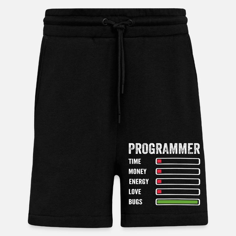 Developer Humor Programmer Coder - Shorts - made by SPREAD - SOLID BLACK