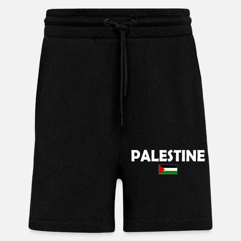 Free Palestine - Shorts - made by SPREAD - SOLID BLACK