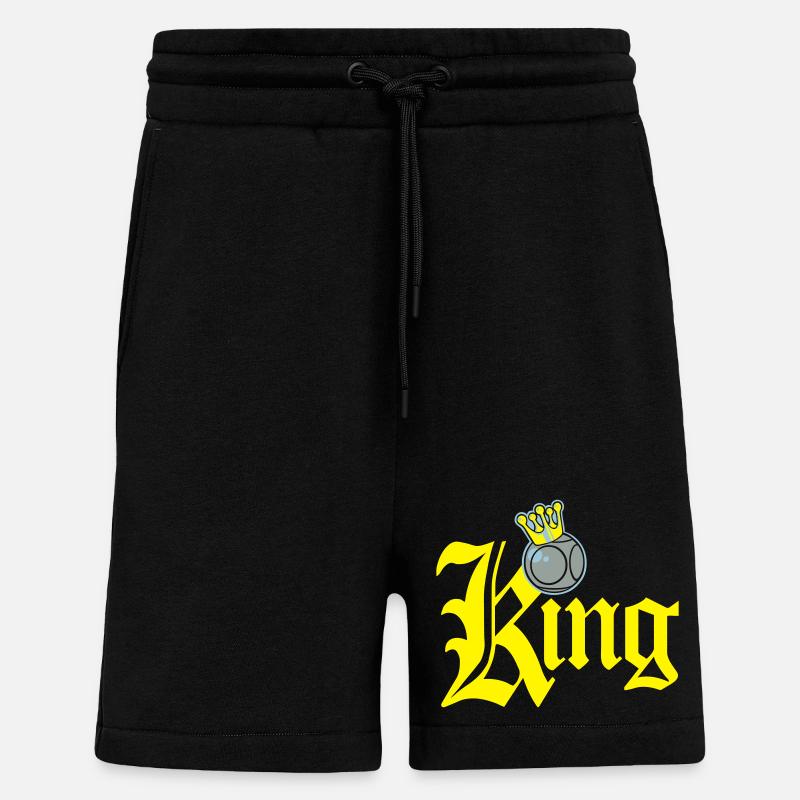 König Petanque Tippfehler - Shorts - made by SPREAD - SOLID BLACK