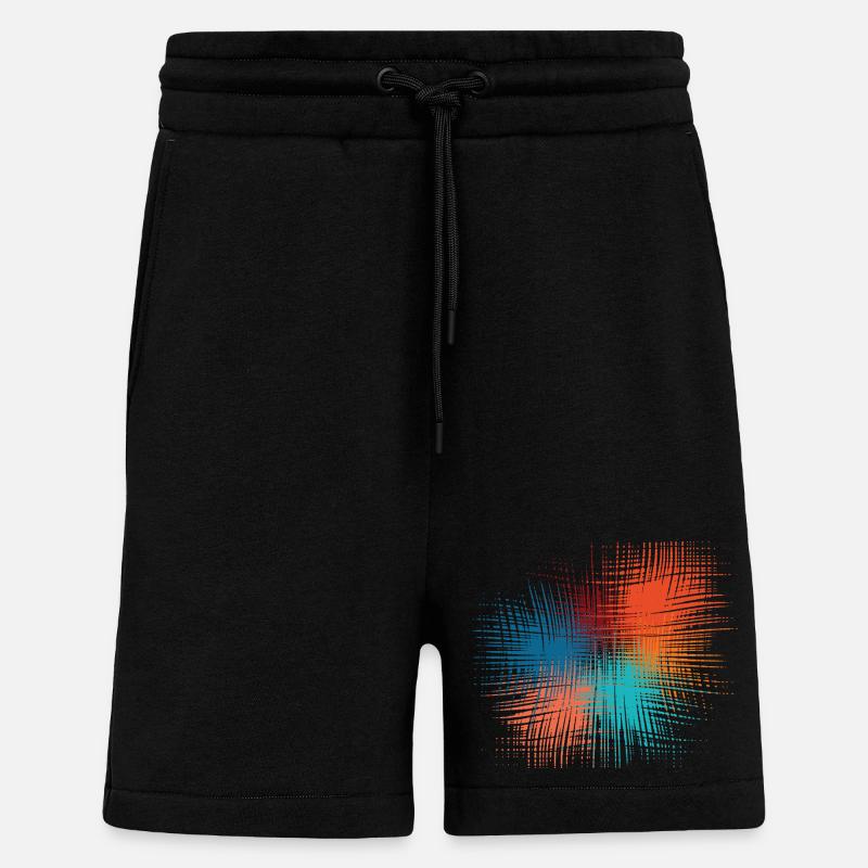 Explosion de couleurs - Short bio décontracté fabriqué en UE - SOLID BLACK