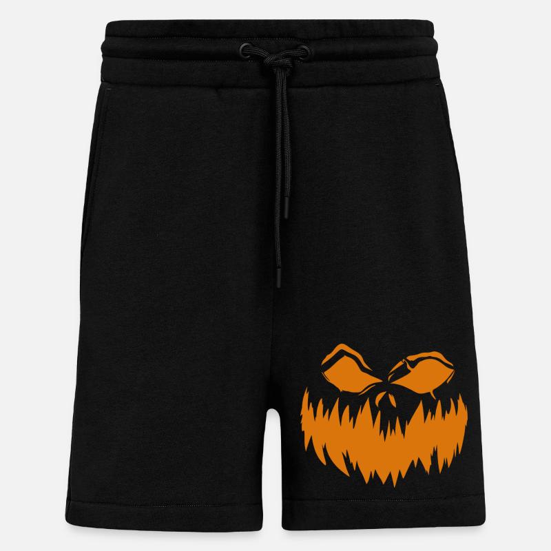 Kürbisfratze 3 - Shorts - made by SPREAD - SOLID BLACK