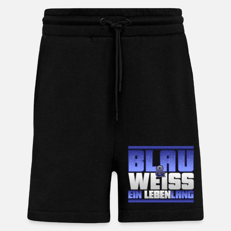 Blau Weiss ein Leben Lang - Shorts - made by SPREAD - SOLID BLACK
