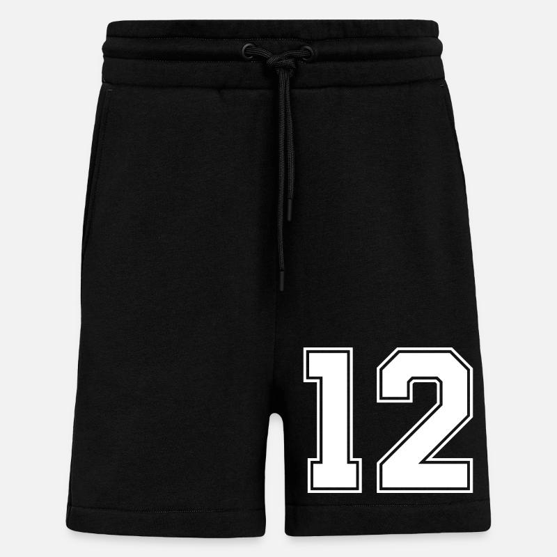 NUMMER ZWÖLF 12 - Shorts - made by SPREAD - SOLID BLACK