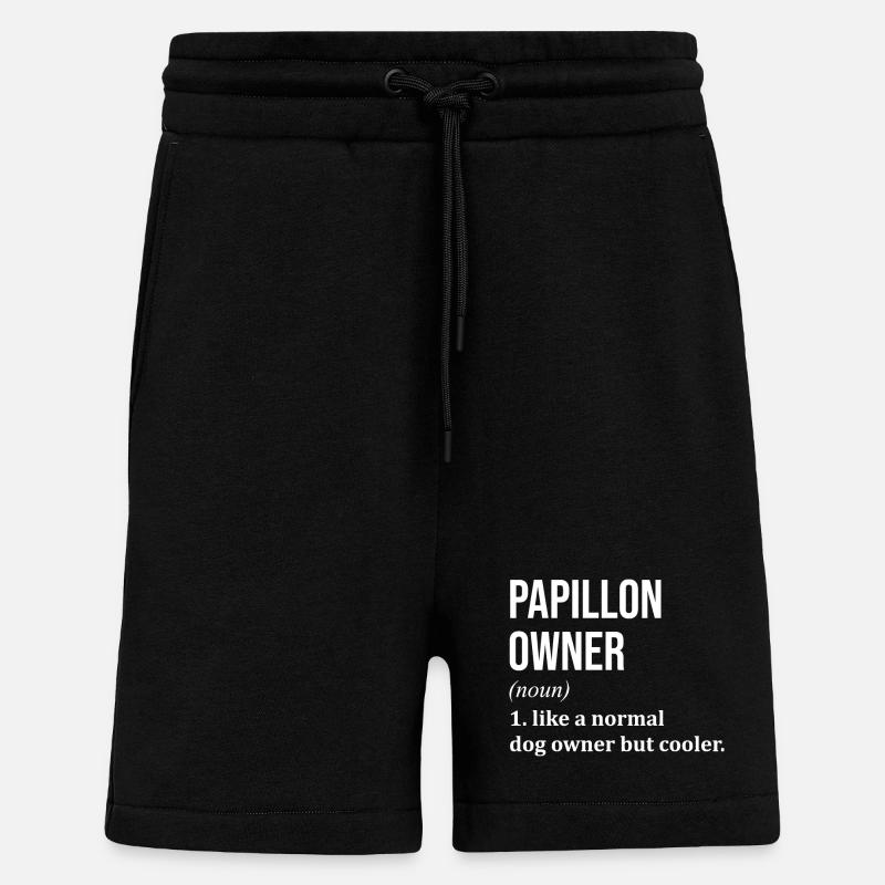 Papillon - Short bio décontracté fabriqué en UE - SOLID BLACK
