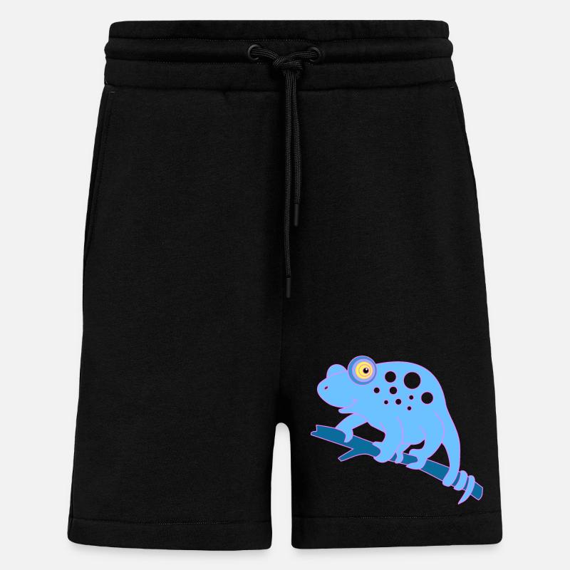 Chamaeleon tier - Shorts - made by SPREAD - SOLID BLACK